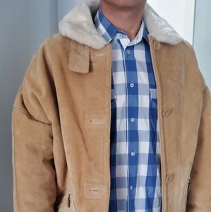 Genuine leather jacket,  men, S